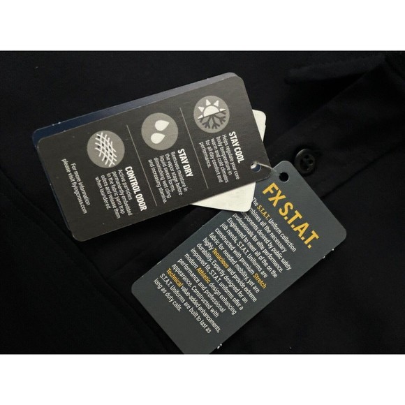 FLYING CROSS Mens Short-sleeve Shirt With Patch NAVY XL - Picture 12 of 12